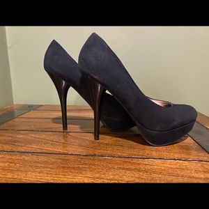 Mossimo Black Suede Stiletto Heels worn once